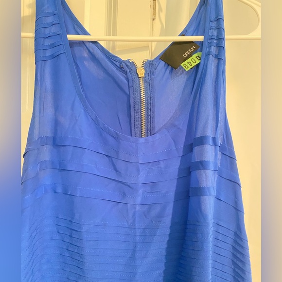 Greylin Cobalt Silk Tanktop - Picture 2 of 3